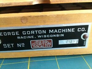 Gorton Machine Co Brass Letters Font Engraving Sets 70-1 &amp; ?, 3/4” Reverse Font