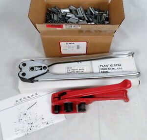 Manual Tensioner &amp;Sealer Strapping Machine PP/PET Plastic Strap Packing Tool Kit