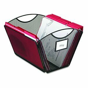 Safco Products Onyx Mesh Letter-Size Desktop Tub File 2162BL Black Powder Coa...