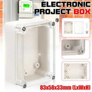83 x58 x 33mm Waterproof Clear DIY Electronic Project Box Enclosure Project Case