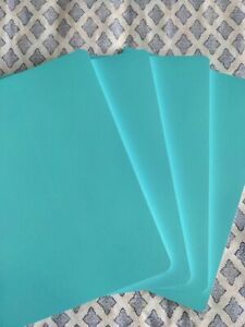 Four Poppin Medium Softcover Notebook Aqua.