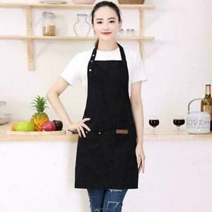 Chef Apron Kitchen Waterproof Pocket Catering Cooking Craft Butcher U K W1Z8