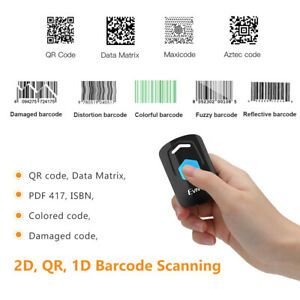 Wearable 2D/1D Ring Barcode Scanner 2.4G For Tablet IPad Android IPhone Windows