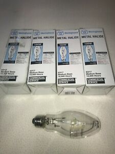 (Lot of 4) Westinghouse 37015 Metal Halide Lamps / Bulbs 150 Watt ED17