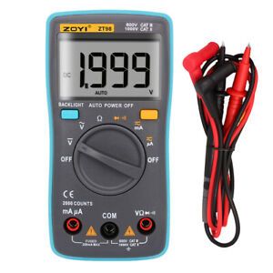 1 piece Auto-range Digital Multimeter Backlight AC/DC Ammeter Voltage Meter