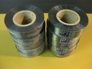(10) rolls API * BLACK * Hot Stamp Stamping Foil  * 1/2&#034; in. wide - 200 ft&#039; 