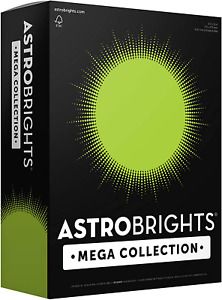 Astrobrights Mega Collection, Colored Paper, Bright Green, 625 Sheets, 24 lb/89