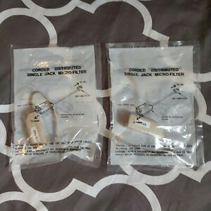 Corning Corded Distributed Single Jack Micro Filter 2-Pack NEW
