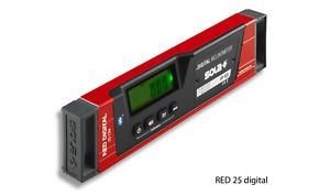 Sola Digital Level RED 25 digital inclinometer with Bluetooth