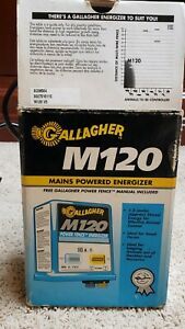 GALLAGHER M120 ELECTRIC FENCE ENERGIZER G338504 15 MILES/60 ACRES Small Farm