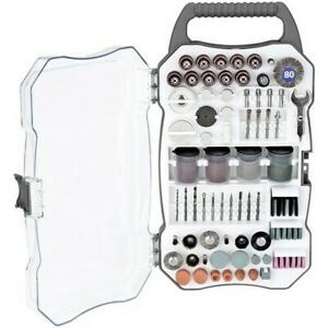 Genesis GART208 Rotary Tool Accessory Set w/Clear Storage Case (208 Piece)