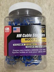 Gardner Bender MSI-50B Insulated Metal Cable Staple, 1/2-Inch, 200 Pack