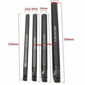 10 Boring Bar Wrench 10x CCMT0602 Inserts 12mm Lathe Boring Bar Set Of 7