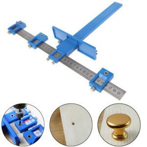 Punch Locator Drill Guide Sleeve Cabinet Hardware Jig Drawer Pull Wood Dowel  pq