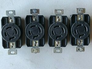 Arrow Hart Receptacle Hart-lock 250V 20A Nema L15-20 Wall Outlets(Lots of 4 )