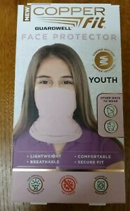1 Copper Fit Guardwell Face Protector Mask / Gaiter Youth Pink Brand New
