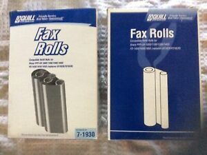 2 BOXES - QUILL # 7-1930 FAX REFILL ROLLS (2)  SHARP PPF-UX-1000/1100/1300/1400/