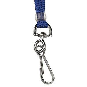 Menda 35070 Lanyard, Breakaway Flat, Swivel Hook, 3/8&#034; Wide, Blue