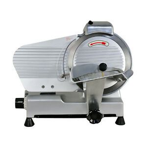 Commercial Electric Meat Slicer 10&#034; Blade 240w 530 rpm Deli Food cutter