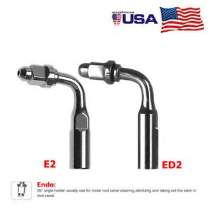 5* Dental Ultrasonic Scaler Tip Fit EMS WOODECK / DTE SATELEC Endo Tips E2 ED2
