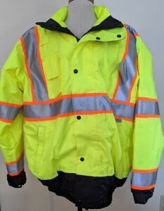 Lakeland 911 Rapid Response 3M SCOTCHLITE REFLECTIVE Fluorescent Coat w Lining