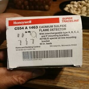 OEM Honeywell C554A1463 Cadmium-Sulfide Flame Detector with 60 in. Leads