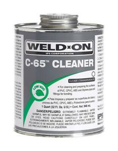 Weld-on 10201 C-65 Clear Pvc/cpvc/abs/s. Weldon. Shipping Included