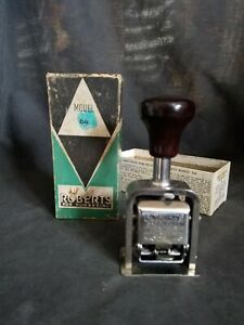 VINTAGE ROBERTS MODEL 64 NUMBERING MACHINE PRICE STAMPER