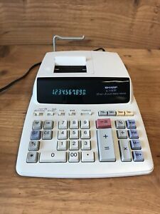 Sharp Printer Calculator EL-1197P 12 Digit Two Color Ribbon Printer