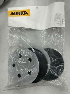 Mirka 1055Y 5&#034; 5 Hole Grip Faced Interface Pad  5 Pk