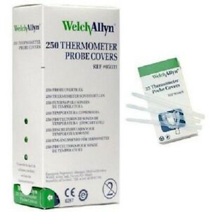 Welch Allyn Thermometer Probe Covers  #05031 - 250 Covers - 10 Packs Of 25