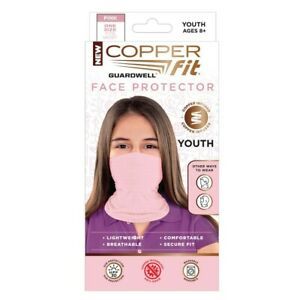 NEW COPPER FIT GUARDWELL FACE PROTECTOR YOUTH MASK PINK NEW IN BOX