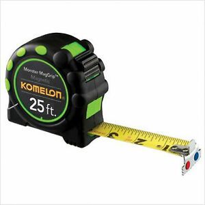 Komelon USA 416-7125 1 Inchx 25&#039; Mag Grip Pro Tape Measure