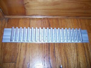 large long flat-bottom aluminum heatsink 16.5&#034; x 2.75&#034; x 1&#034; (42 x 7 x 2.5 cm)