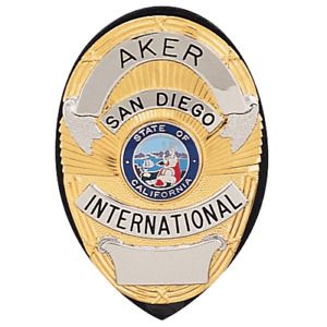 Aker Leather 591 Clip-On Shield Badge Holder Color: Tan