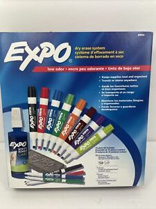 Expo Low Odor Dry Erase Marker Kit - Fine Marker Point Type - Chisel Marker- New