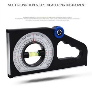 Universal Slope Angle Meter Dual-Scale Rotary Pitch Finder with Level Vial