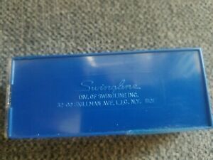 Vintage Swingline Staples with Blue Plastic Case. Bartlesville Stationary Co
