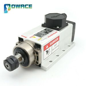 2.2KW ER20 Spindle Motor Air cooling CNC Woodworking Milling 400hz 24000rpm 6A