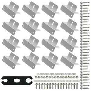 16X Solar Panel Z-shaped Alloy Mounting Bracket Outdoor Car Yacht Fixing Tool