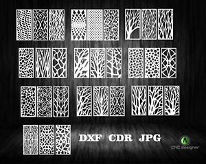 DXF-CDR of PLASMA LASER AND ROUTER Cut -CNC VECTOR 30 PANEL X3-ALL