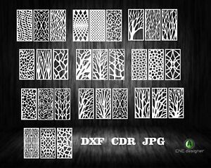 DXF-CDR of PLASMA LASER AND ROUTER Cut -CNC VECTOR 30 PANEL X3-ALL