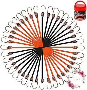 HORUSDY 20 Pack Mini Bungee Cords, 9 Inch Premium Small Bungee Cords with Hooks