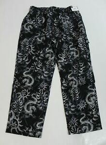 Chef Uniforms Men&#039;s Dragon And Floral Graphic EZ Fit Pants JB9 Multi Size XL NWT