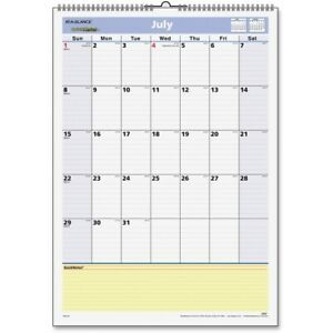 At A Glance AAGPM5328 12 x 17 in. Academic Year Monthly Wall Calendar July 2015