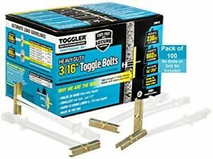 SNAPTOGGLE BA Toggle Anchor, Zinc-Plated Steel Channel, Made in US, 3/8&#034; to 3
