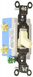 Hubbell HBL1202I Double Pole Toggle, Industrial Grade, 15 amp, 120/277V, Ivory