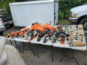 HUGE LOT OF STIHL CHAINSAWS POWERHEADS +++ MORE PLEASE READ!!!!