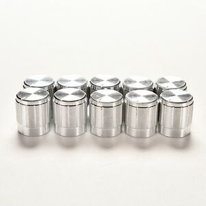 10PCS Aluminum Knobs Rotary Switch Potentiometer Volume Control Pointer HolJF