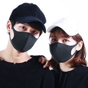 (2 PACK) Fabric FACE MASKS Washable, Reusable, Anti Pollution, Windproof Design